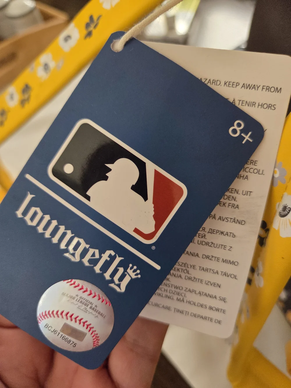 Loungefly x MLB San Diego Padres Floral Mini Backpack - Yellow & Brown